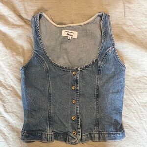 Reformation denim vest